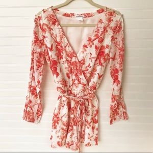 Red & White Club Monaco Romper